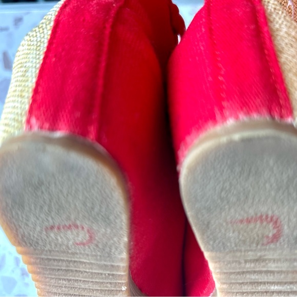 Chinese Trade Ankle Strap Embroidered Round Toe Platform Wedge Shoes Size 7.5 - Picture 13 of 13